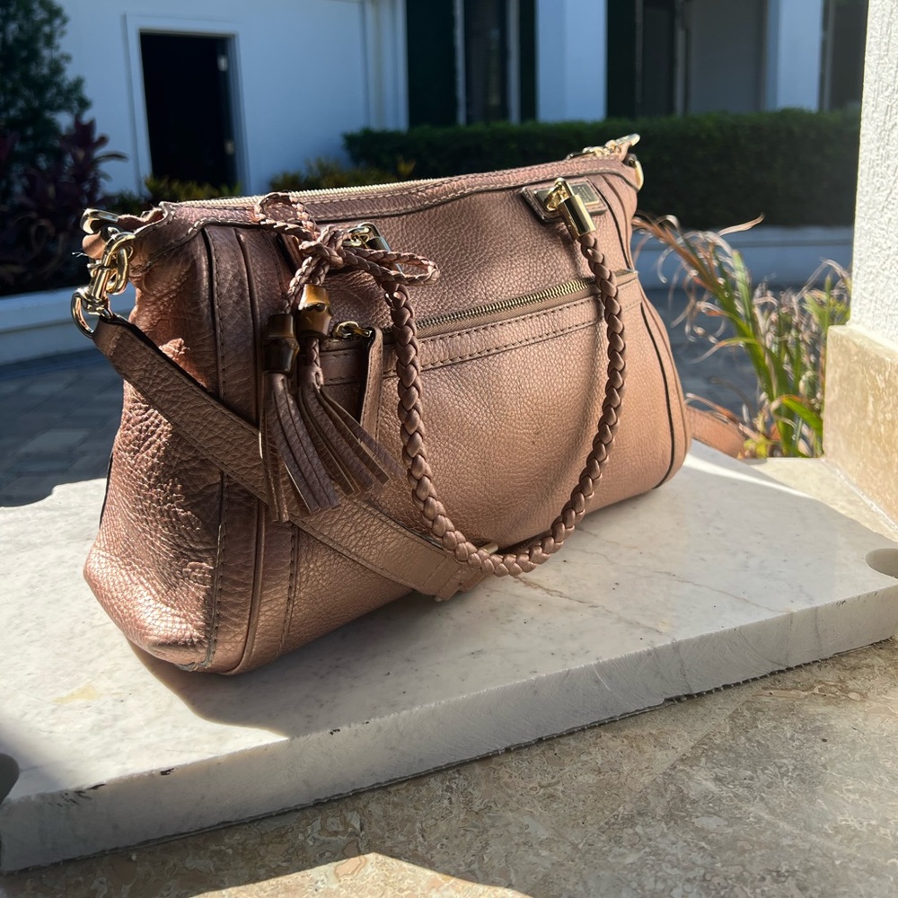 Gucci Bella Blush Pink Leather Tote